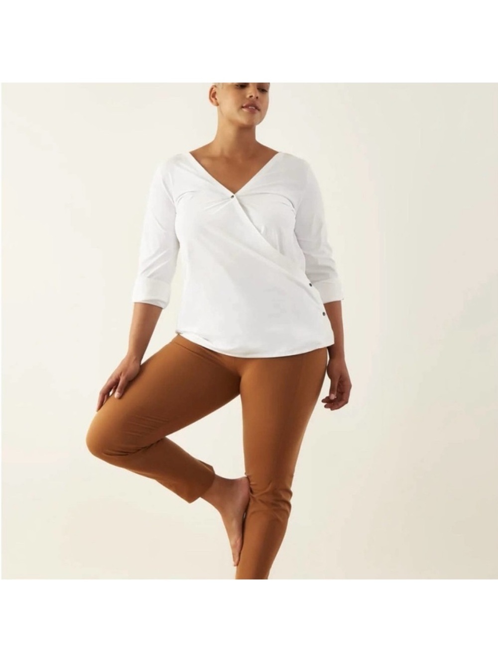 Aday Tailor-Made High Rise Pants in Camel size M
